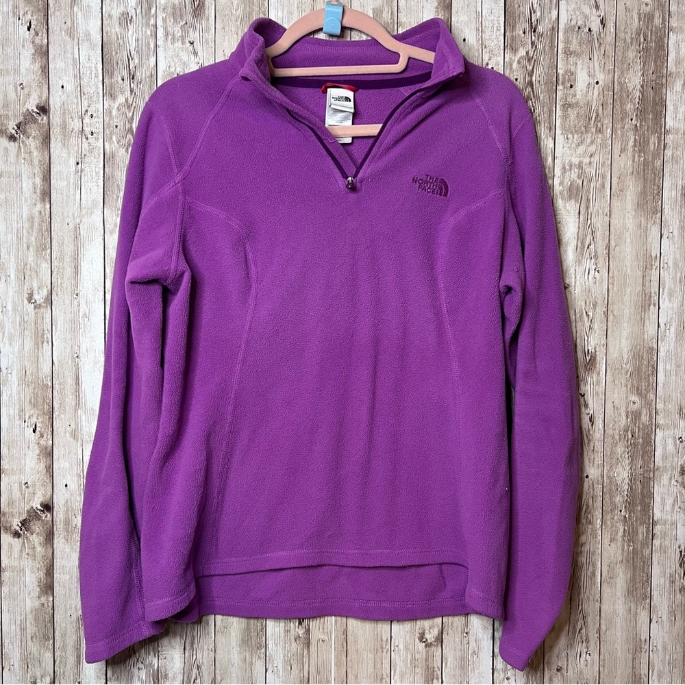 The North Face Women's Purple Quarter Zip‎ Fleece Jacket